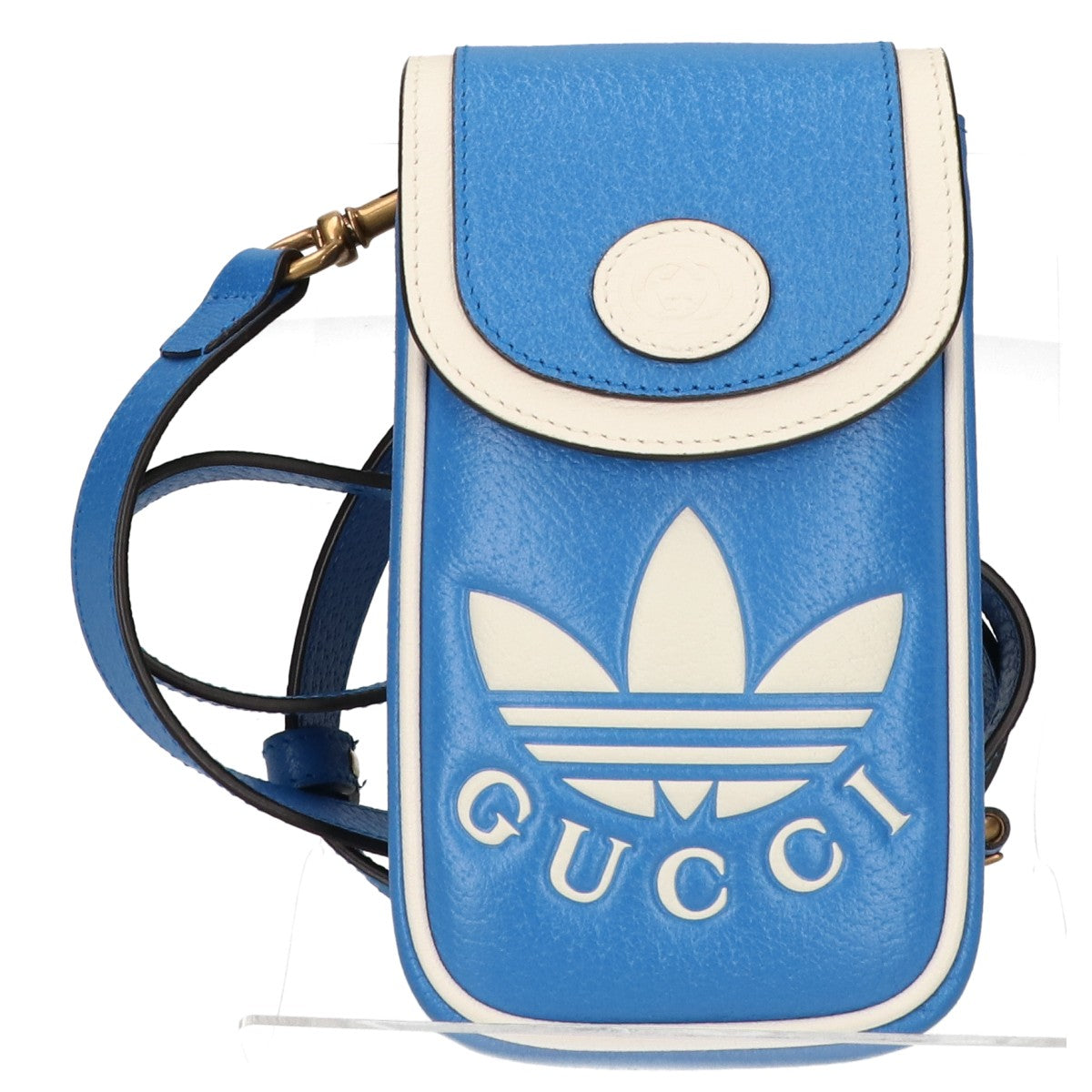GUCCI グッチ x adidas アディダス 新品同様 トレフォイル ミニショルダーポーチ ショルダーバッグ