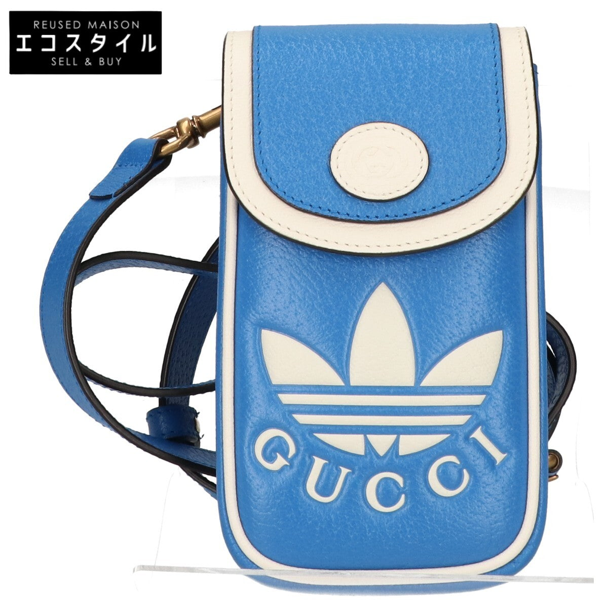 GUCCI グッチ x adidas アディダス 新品同様 トレフォイル ミニショルダーポーチ ショルダーバッグ