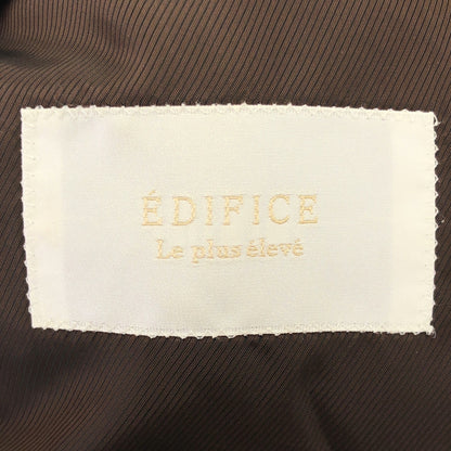 EDIFICE エディフィス キャメル ウール×カシミヤ チェスターコート トップス
