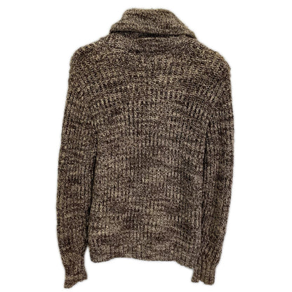 RRL ダブルアールエル ブラウン×ホワイト メランジ ショールカラー ニットカーディガン トップス