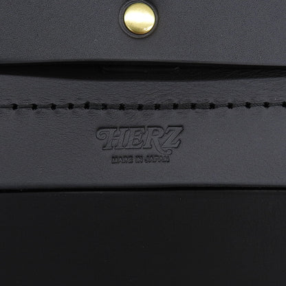 HERZ ヘルツ 美品 ナレッジバッグ M レザー 2WAY ハンドバッグ ショルダーバッグ リュック メンズ ブラック CW-137 ハンドバッグ