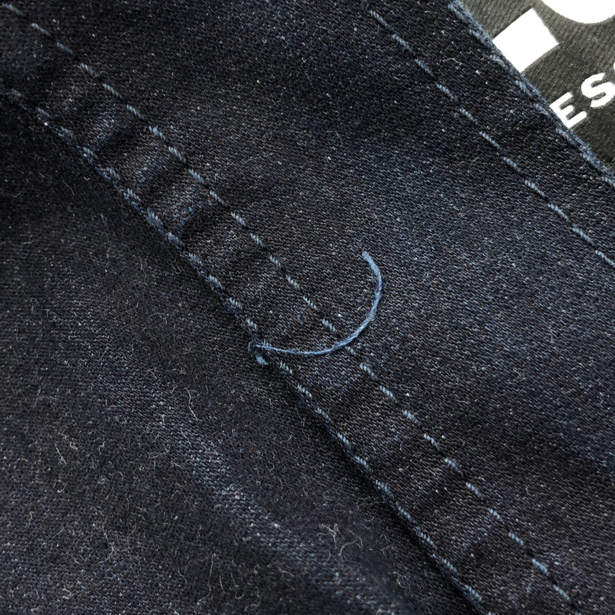 DIESEL ディーゼル インディゴ デニム ナイロン 切り替えフーディ ジップ ジャケット トップス