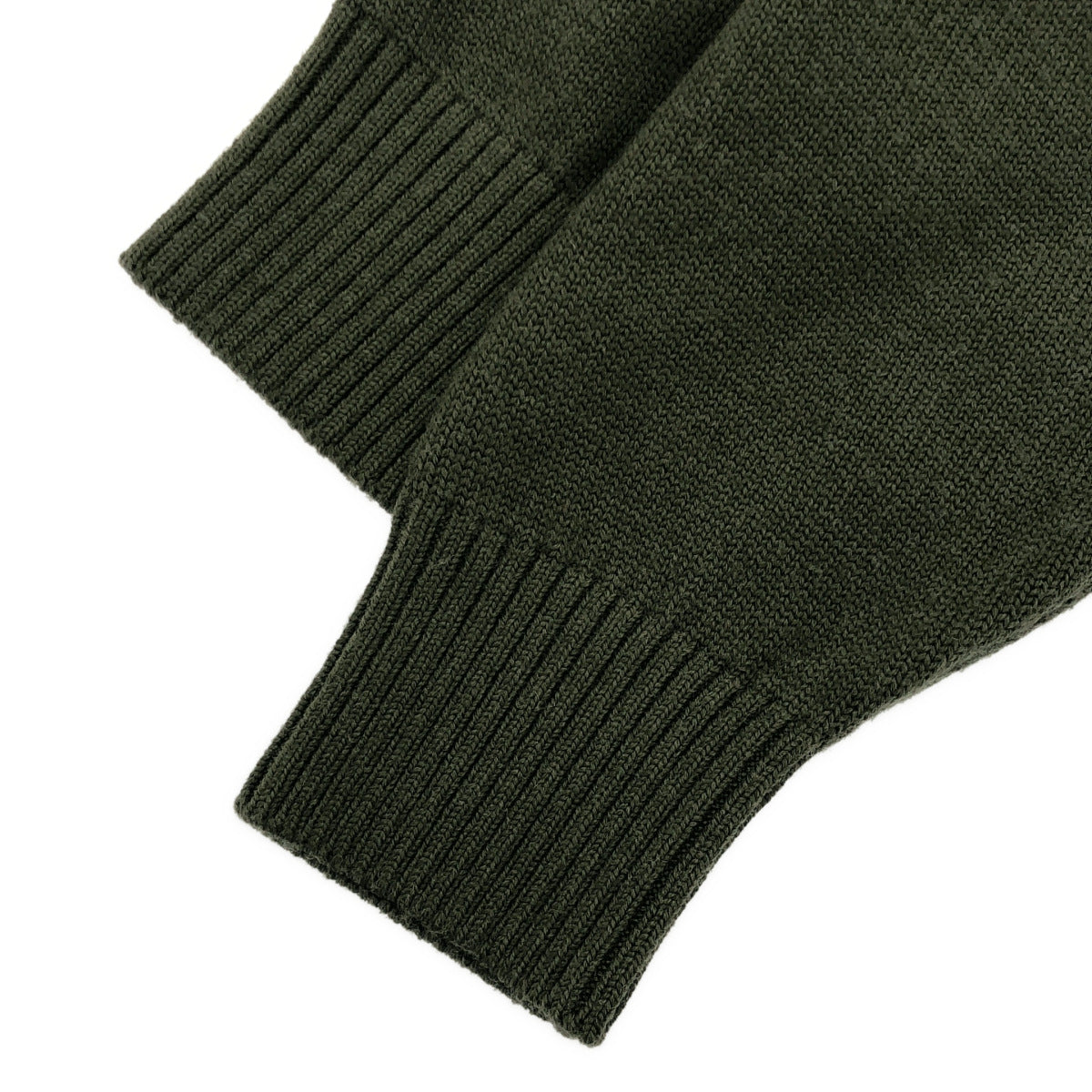 UNITED ARROWS ユナイテッドアローズ 1113-299-4950 オリーブ 奥山メリヤス ミドルゲージ ニット トップス