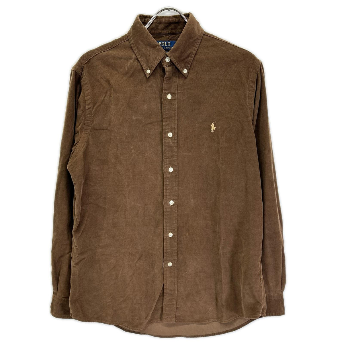 POLObyRalphLauren ポロラルフローレン ブラウン 細畝コーデュロイ スモールポニー ボタンダウン シャツ トップス