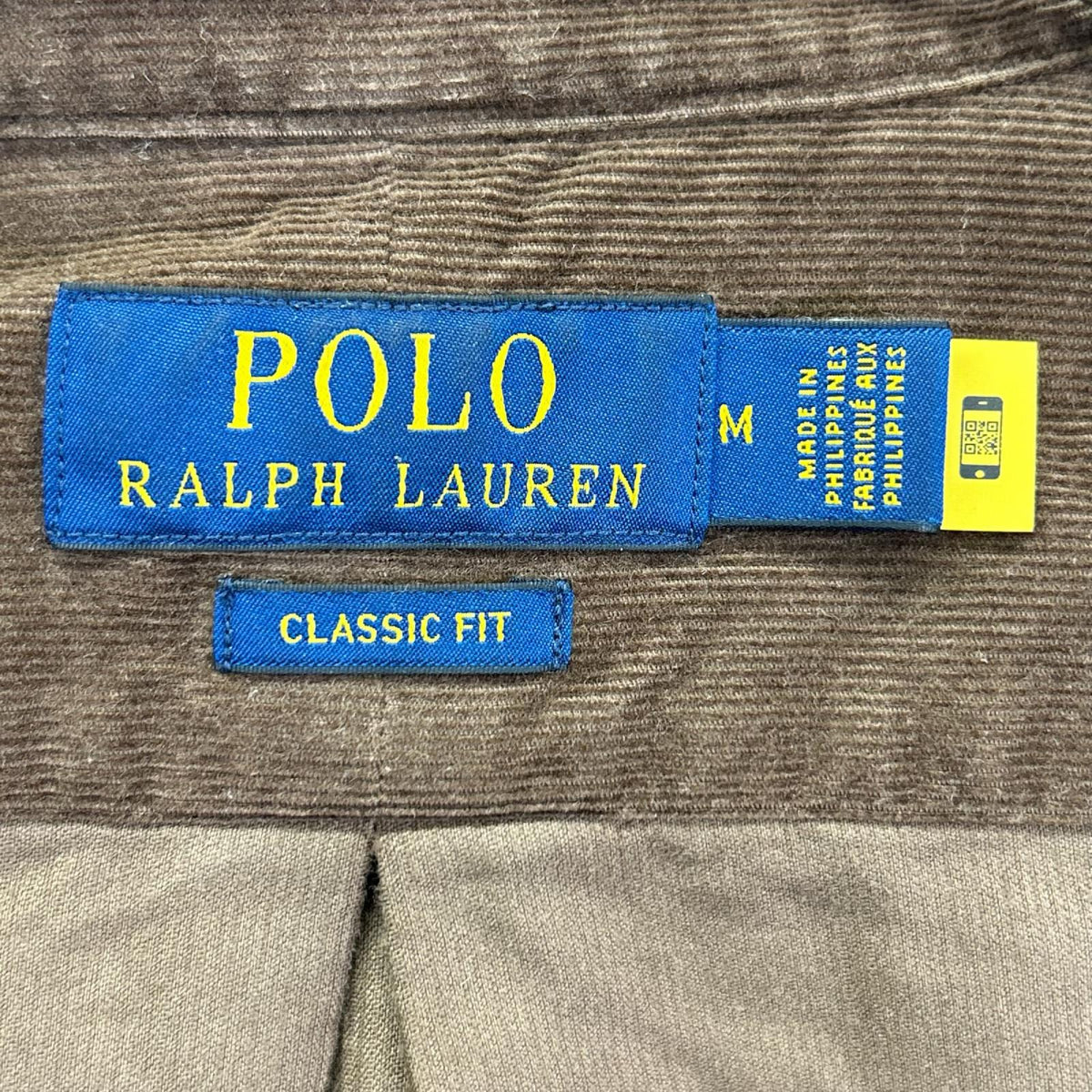 POLObyRalphLauren ポロラルフローレン ブラウン 細畝コーデュロイ スモールポニー ボタンダウン シャツ トップス