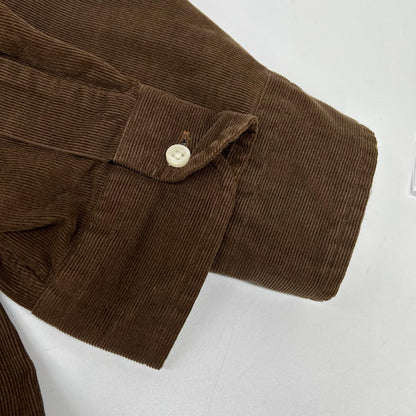 POLObyRalphLauren ポロラルフローレン ブラウン 細畝コーデュロイ スモールポニー ボタンダウン シャツ トップス