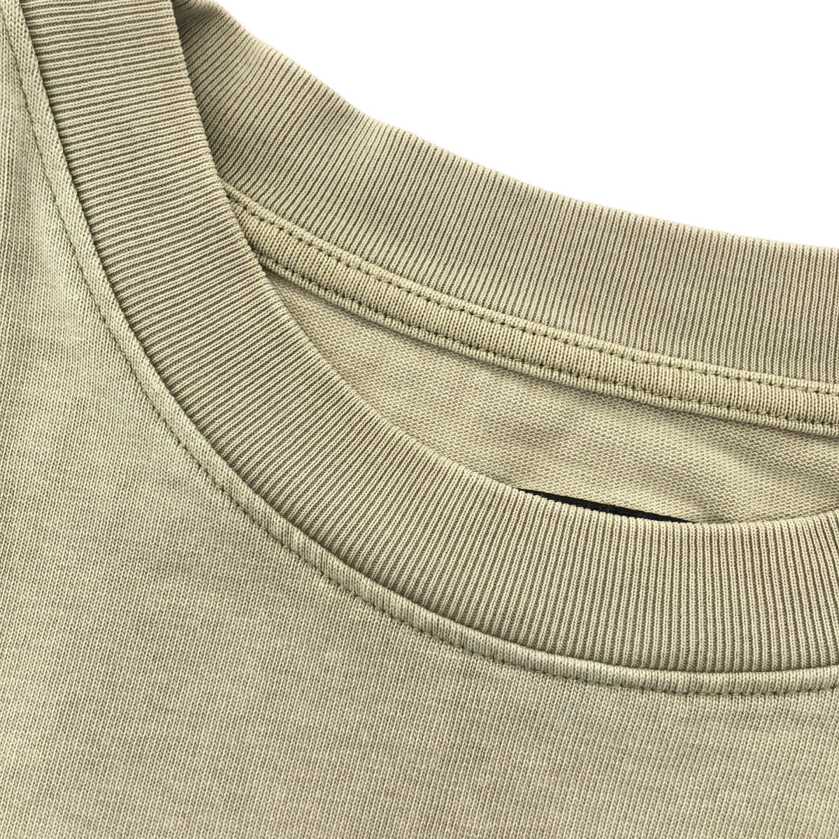 EVISU エヴィス ベージュ コットン100 手描きカモメプリント リラックスフィット Tシャツ トップス