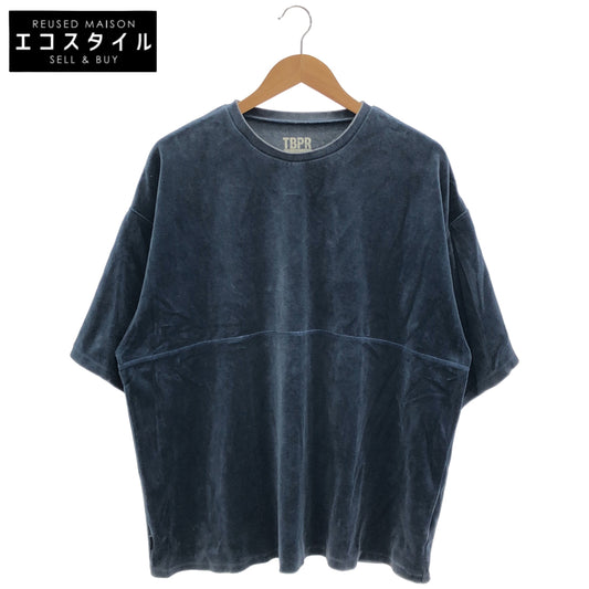 TIGHTBOOTH タイトブース ブルー ベロア Tシャツ トップス