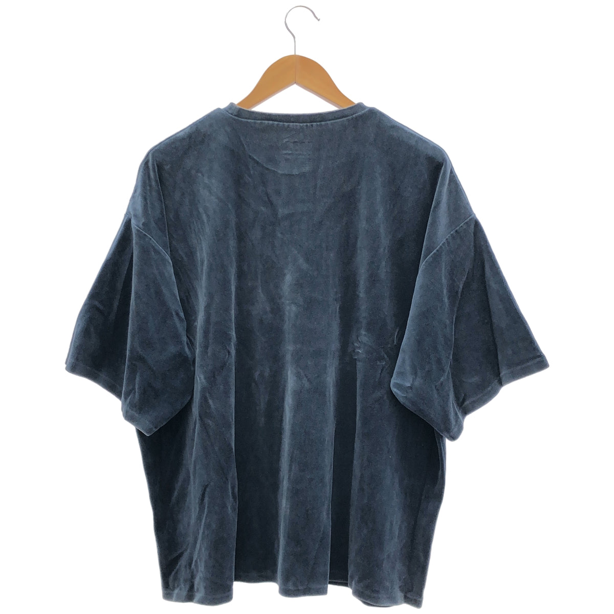 TIGHTBOOTH タイトブース ブルー ベロア Tシャツ トップス