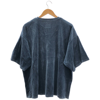 TIGHTBOOTH タイトブース ブルー ベロア Tシャツ トップス