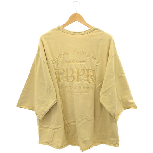 TIGHTBOOTH タイトブース イエロー コットン100 七分丈 ポケットTシャツ トップス