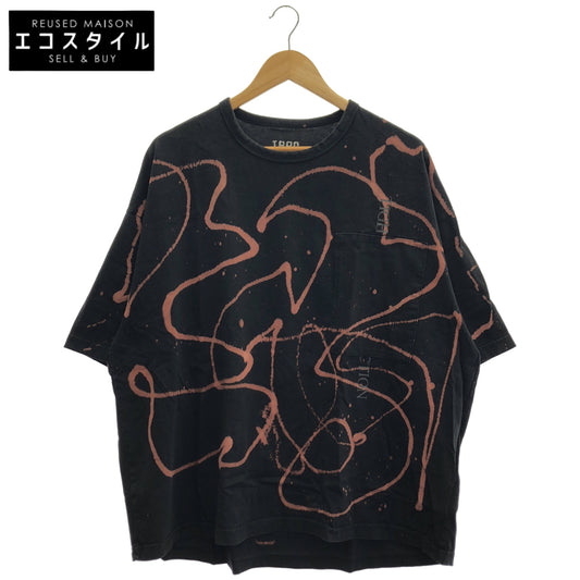 TIGHTBOOTH タイトブース ブラック コットン100 BLEACH Tシャツ トップス
