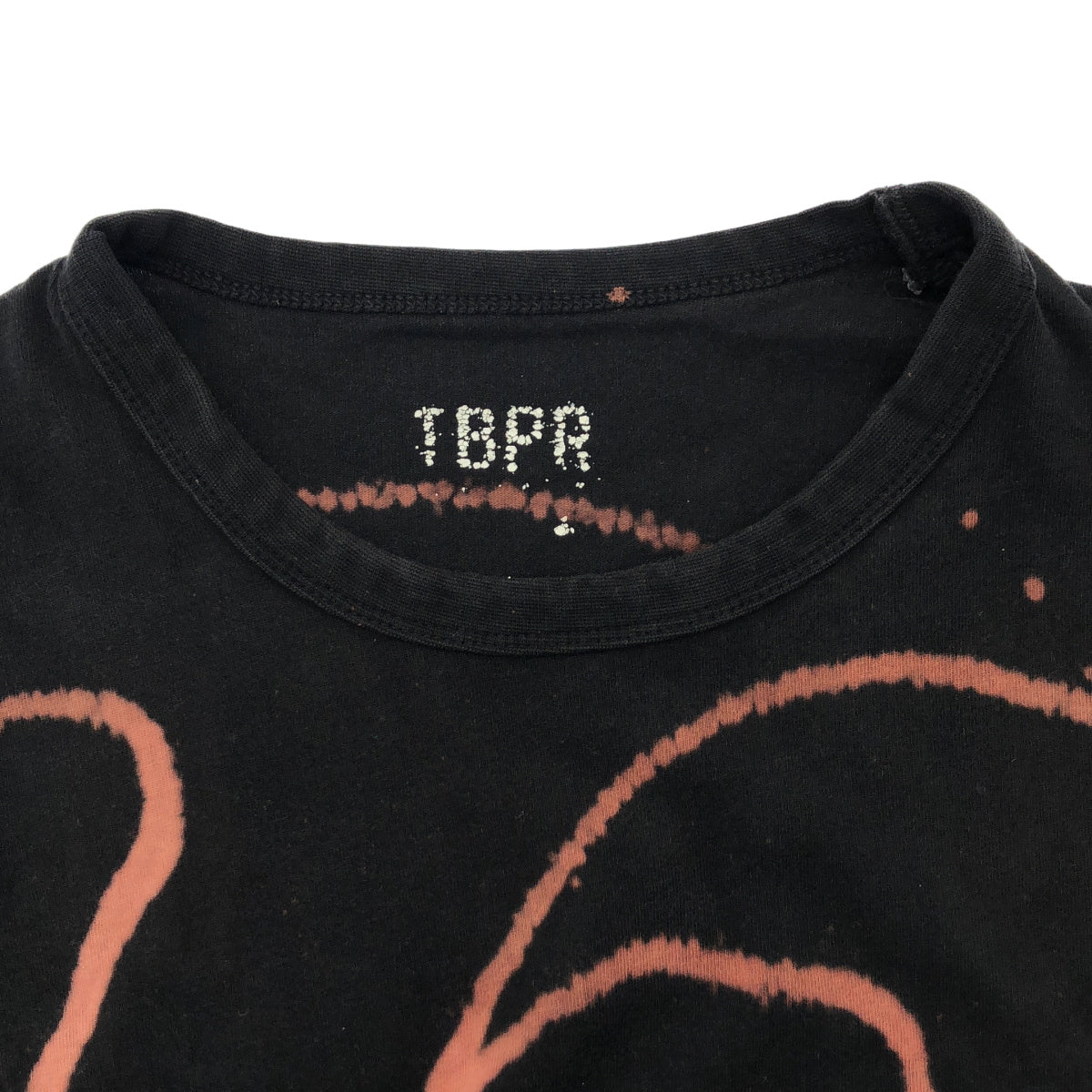 TIGHTBOOTH タイトブース ブラック コットン100 BLEACH Tシャツ トップス