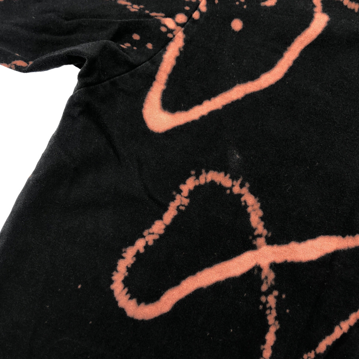 TIGHTBOOTH タイトブース ブラック コットン100 BLEACH Tシャツ トップス