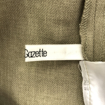 Whim Gazette ウィムガゼット ブラウン 接触冷感 洗える ドライストレッチ 2WAYブラウス トップス