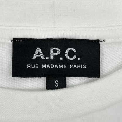 A.P.C. アーペーセー ×SHO SHIBUYA ホワイト ロゴ ペイント ラグランスリーブ スウェット トップス