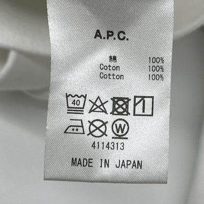 A.P.C. アーペーセー ×SHO SHIBUYA ホワイト ロゴ ペイント ラグランスリーブ スウェット トップス