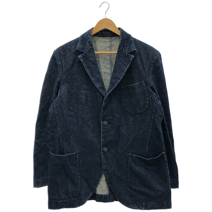 EVISU エヴィス HIDEHIKO YAMANE インディゴ 総柄 デニム テーラードジャケット トップス