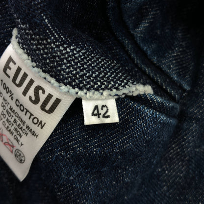 EVISU エヴィス HIDEHIKO YAMANE インディゴ 総柄 デニム テーラードジャケット トップス