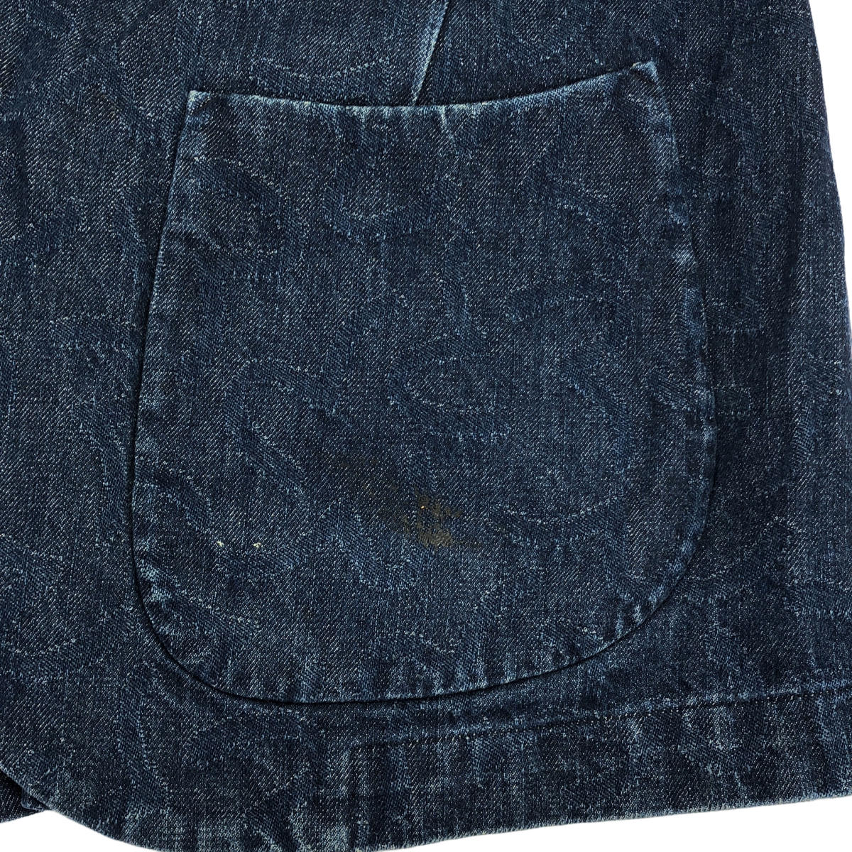 EVISU エヴィス HIDEHIKO YAMANE インディゴ 総柄 デニム テーラードジャケット トップス