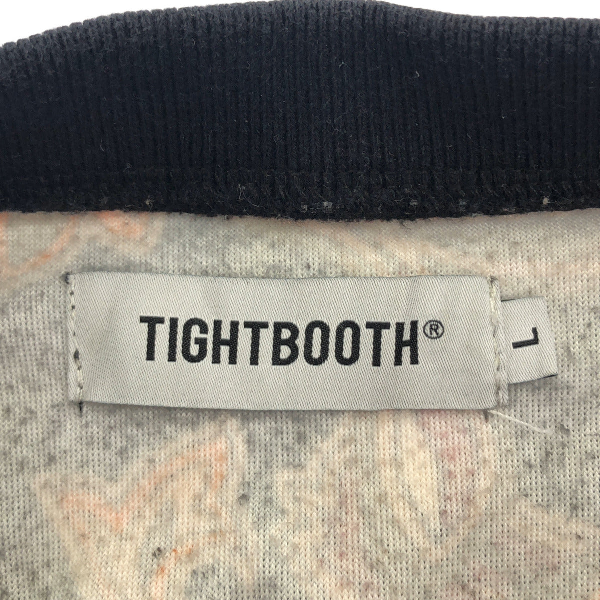 TIGHTBOOTH タイトブース ブラック 22SS PAISLEY VELOUR LONG SLEEVE Tシャツ トップス