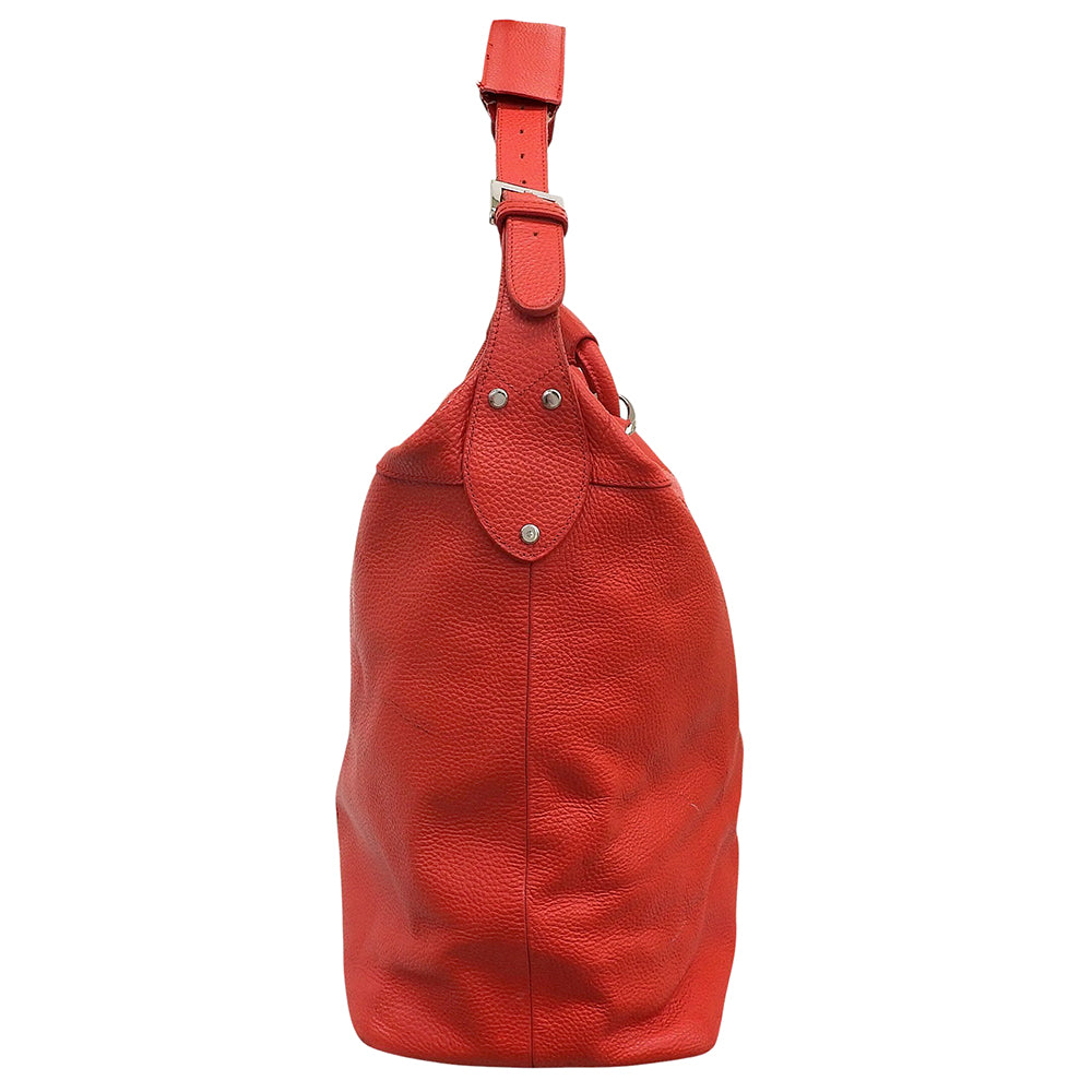 EVISU エヴィス YAMANE GUARANTEED YAMANE DELUXE 特大バッグ レザー 2WAY ハンドバッグ ショルダー メンズ レッド ハンドバッグ