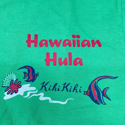 SUN SURF サンサーフ USA製 グリーン HAWAIAN HULA 半袖 Tシャツ トップス