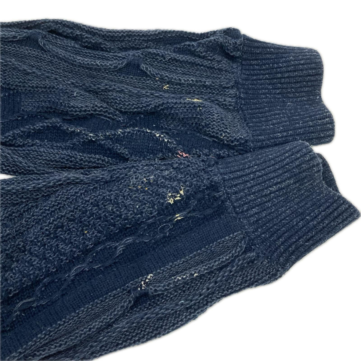 EVISU エヴィス 【EVISUKURO】24AW ネイビー Logo Label Relax Fit ニットセーター トップス