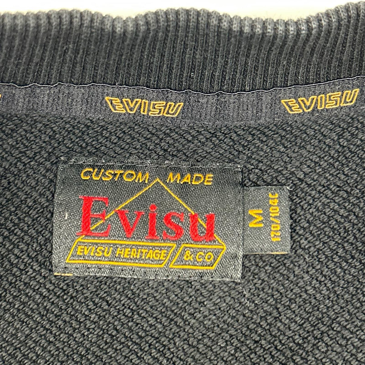 EVISU エヴィス ブラック Multi-Pockets with Seagull Print Loose Fit スウェット トップス