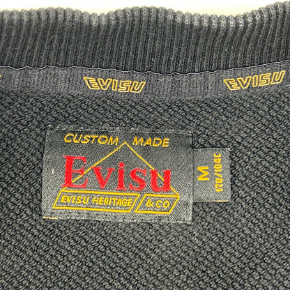 EVISU エヴィス ブラック Multi-Pockets with Seagull Print Loose Fit スウェット トップス