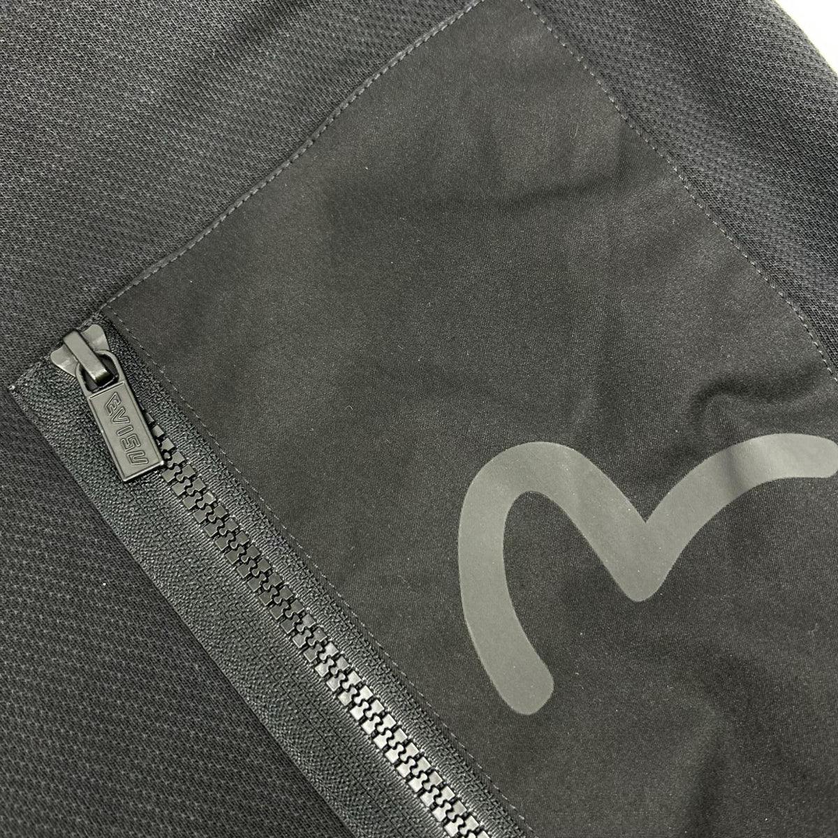EVISU エヴィス ブラック Multi-Pockets with Seagull Print Loose Fit スウェット トップス