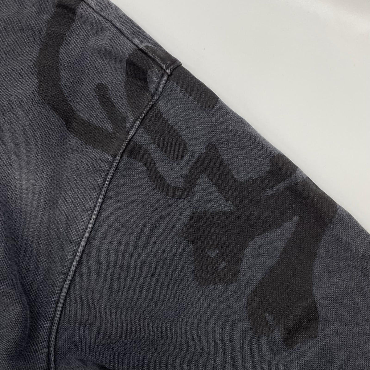 EVISU エヴィス ブラック フェード スカル カモメ プリント ファッションフィット スウェット トップス