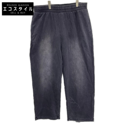 EVISU エヴィス ブラック ウォッシュド大黒プリント ファッションフィット スウェットパンツ ボトムス
