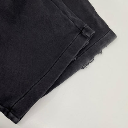 EVISU エヴィス ブラック ウォッシュド大黒プリント ファッションフィット スウェットパンツ ボトムス
