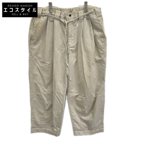 TIGHTBOOTH タイトブース ベージュ ヘリンボーン ベルト付きパンツ ボトムス