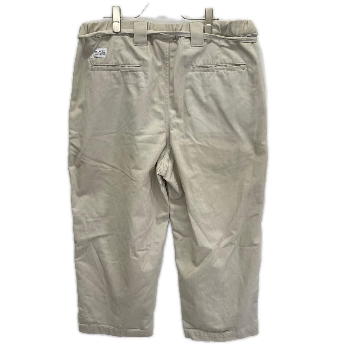 TIGHTBOOTH タイトブース ベージュ ヘリンボーン ベルト付きパンツ ボトムス