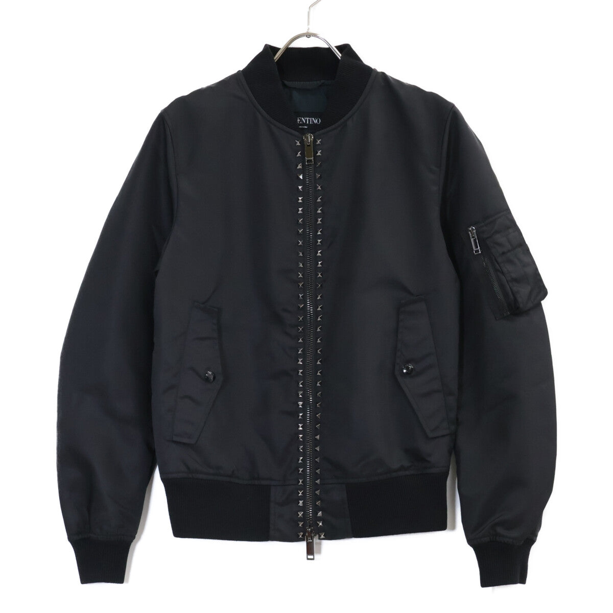 VALENTINO ヴァレンティノ MV3CI1602KP ブラック ロックスタッズ MA-1 ボンバージャケット ジャケット