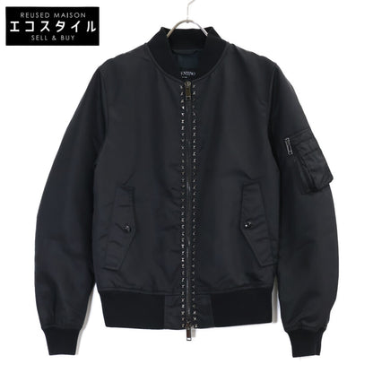 VALENTINO ヴァレンティノ MV3CI1602KP ブラック ロックスタッズ MA-1 ボンバージャケット ジャケット