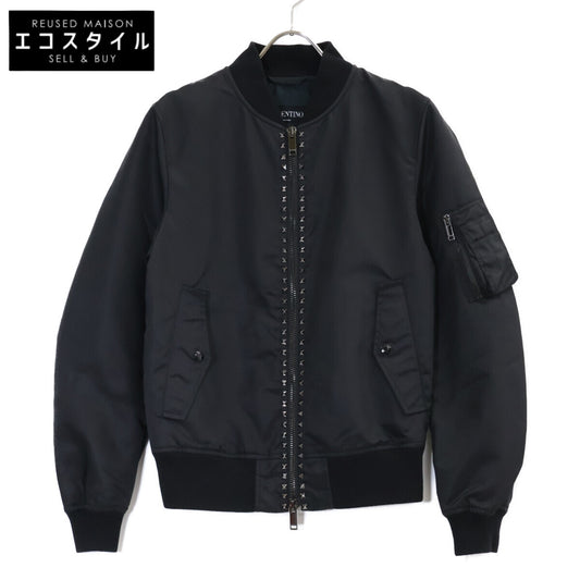 VALENTINO ヴァレンティノ MV3CI1602KP ブラック ロックスタッズ MA-1 ボンバージャケット ジャケット