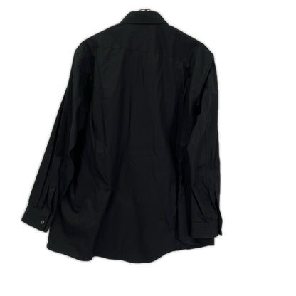 BLACKCOMMEdesGARCONS ブラックコムデギャルソン 1M-B030 ブラック コットン ねじれ長袖シャツ トップス