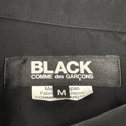 BLACKCOMMEdesGARCONS ブラックコムデギャルソン 1M-B030 ブラック コットン ねじれ長袖シャツ トップス