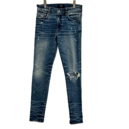 AMIRI アミリ インディゴ ダメージ デニム スキニー パンツ ボトムス