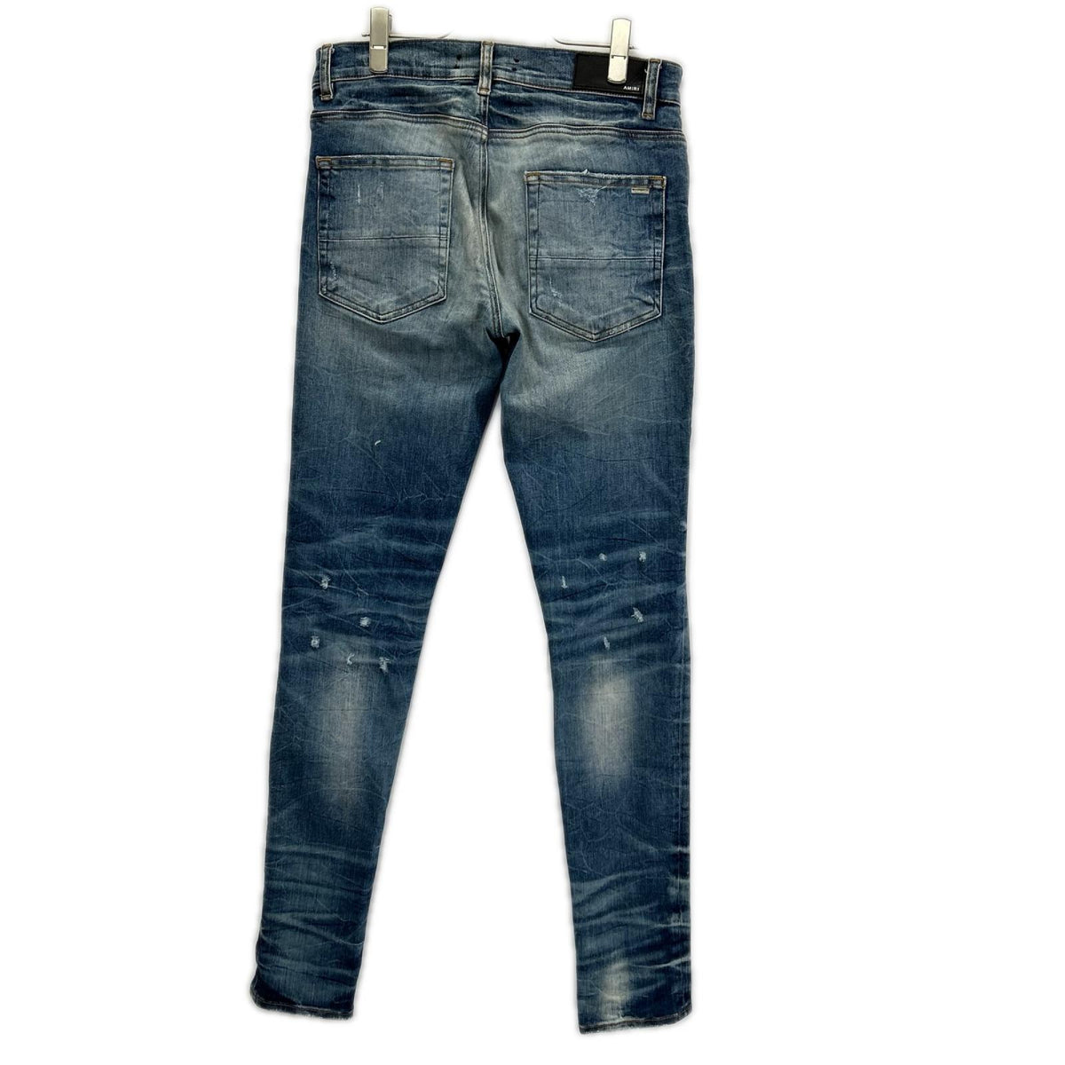 AMIRI アミリ インディゴ ダメージ デニム スキニー パンツ ボトムス