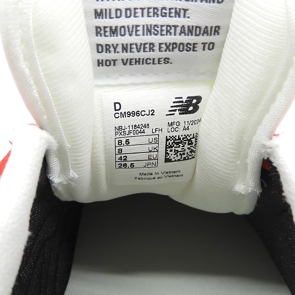 NEW BALANCE ニューバランス 未使用 996 スエード スニーカー シューズ メンズ レッド 26.5cm CM996CJ2 シューズ