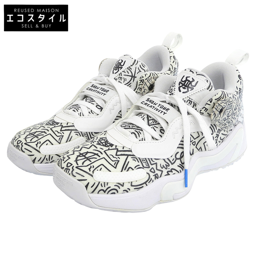 adidas アディダス 美品 D.O.N. ISSUE スニーカー シューズ メンズ ホワイト/ブラック 26.5cm GW3648 シューズ