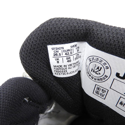 asics アシックス 美品 ウィンジョブ スニーカー シューズ メンズ ホワイト/ブラック 26.5cm 1273A079 シューズ