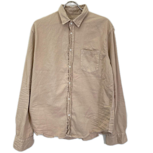 Frank&Eileen フランクアンドアイリーン ベージュ コットン100 LUKE SNCD ルーク オーバーダイ デニムシャツ トップス