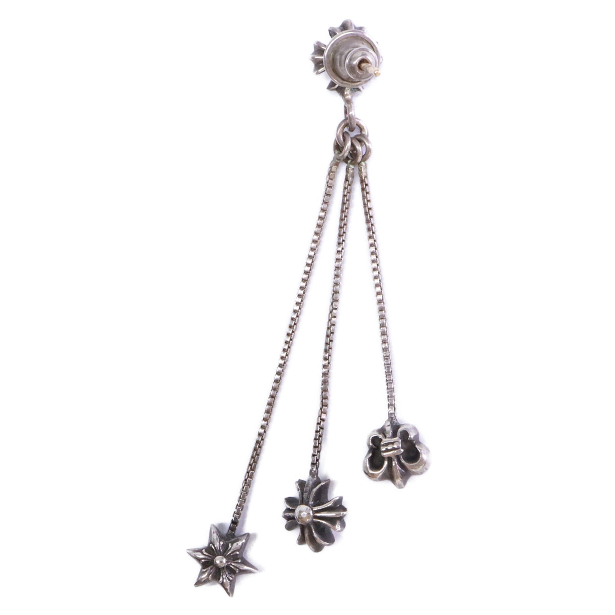 Chrome hearts クロムハーツ 925 x 14K JOJO シングル ピアス