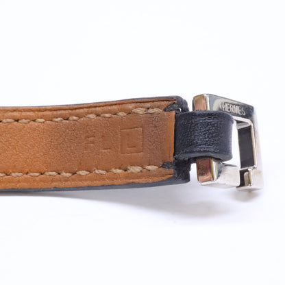 HERMES エルメス □L刻印 リヴァル ドゥブルトゥール レザー ブレスレット