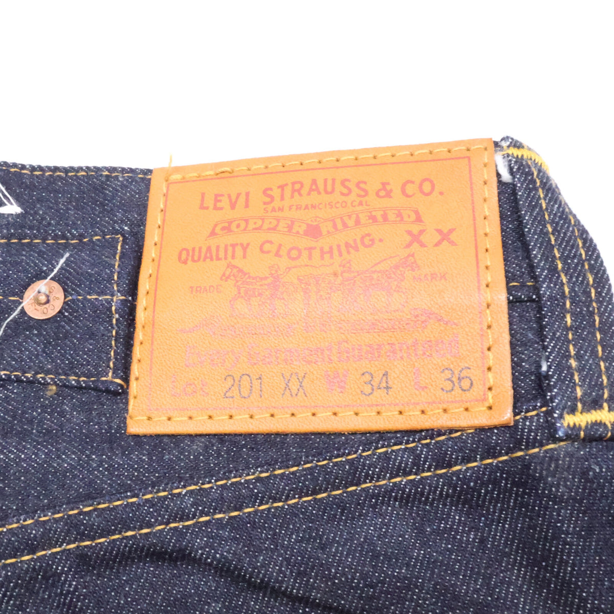 LEVI'S リーバイス 新品未使用 201-0003 201XX バレンシア製 シンチバック デニムパンツ ボトムス